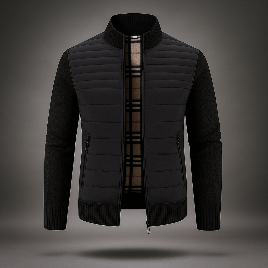 Manteau classique homme - col montant - style intemporel élégant