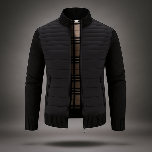 Manteau classique homme - col montant - style intemporel élégant