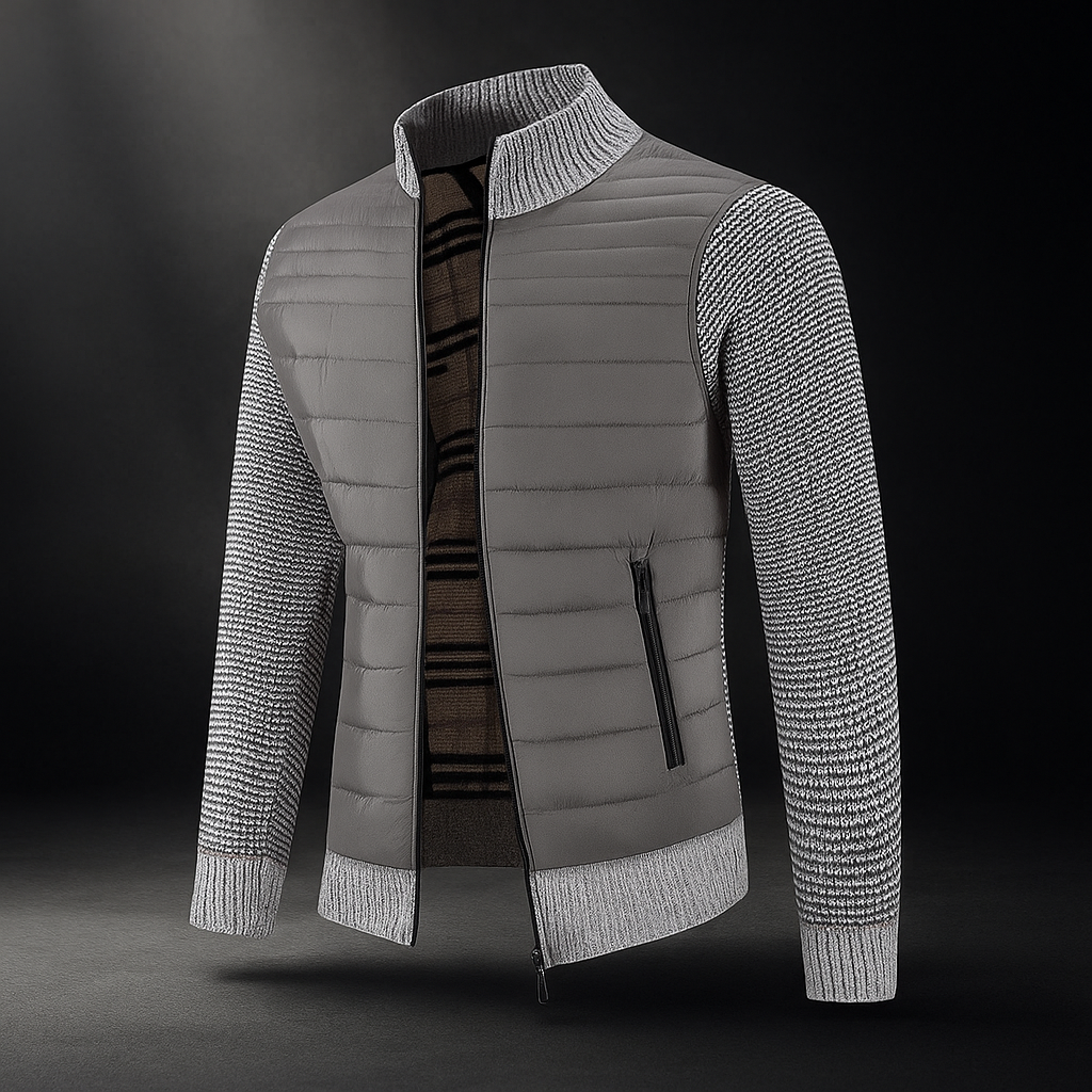 Manteau classique homme - col montant - style intemporel élégant