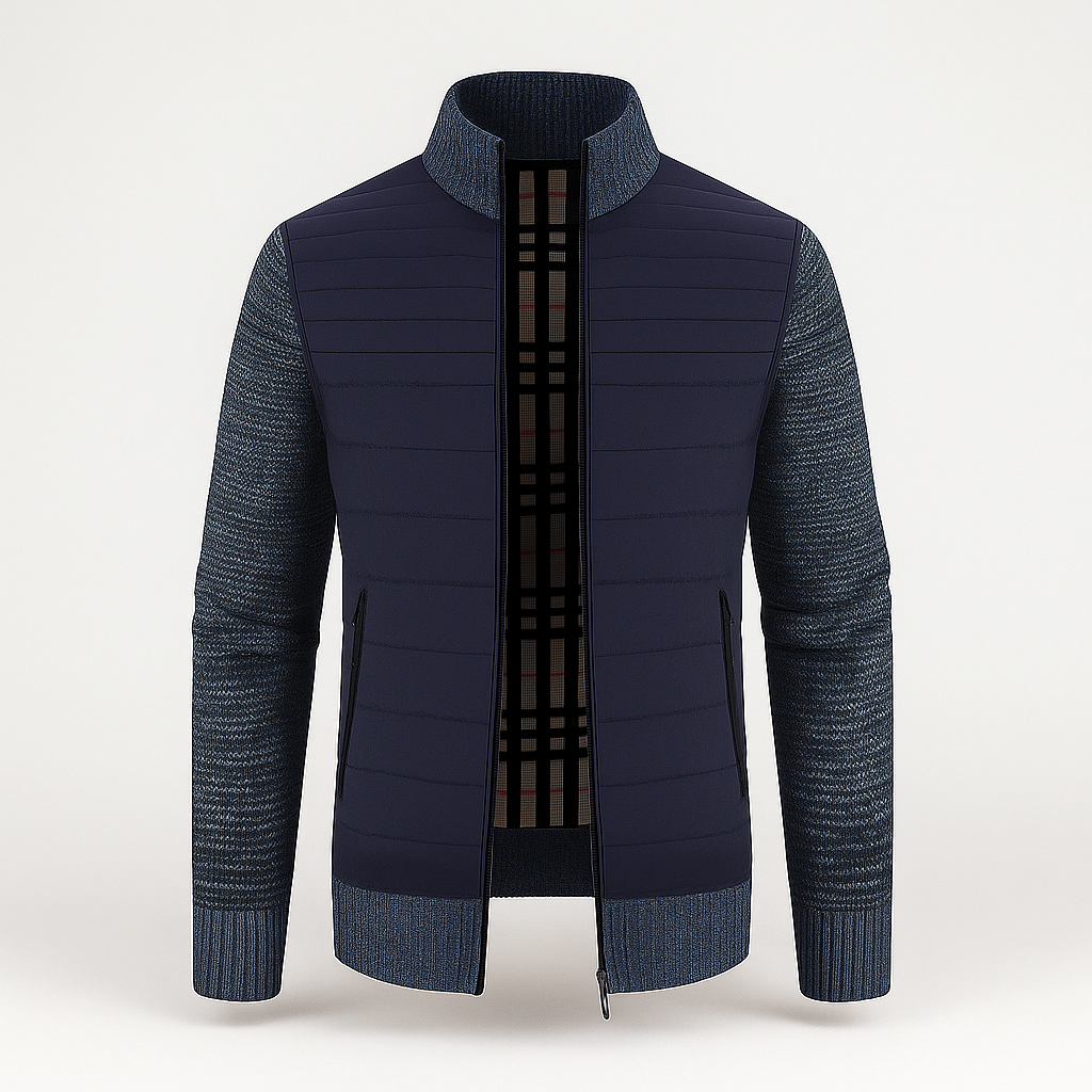 Manteau classique homme - col montant - style intemporel élégant