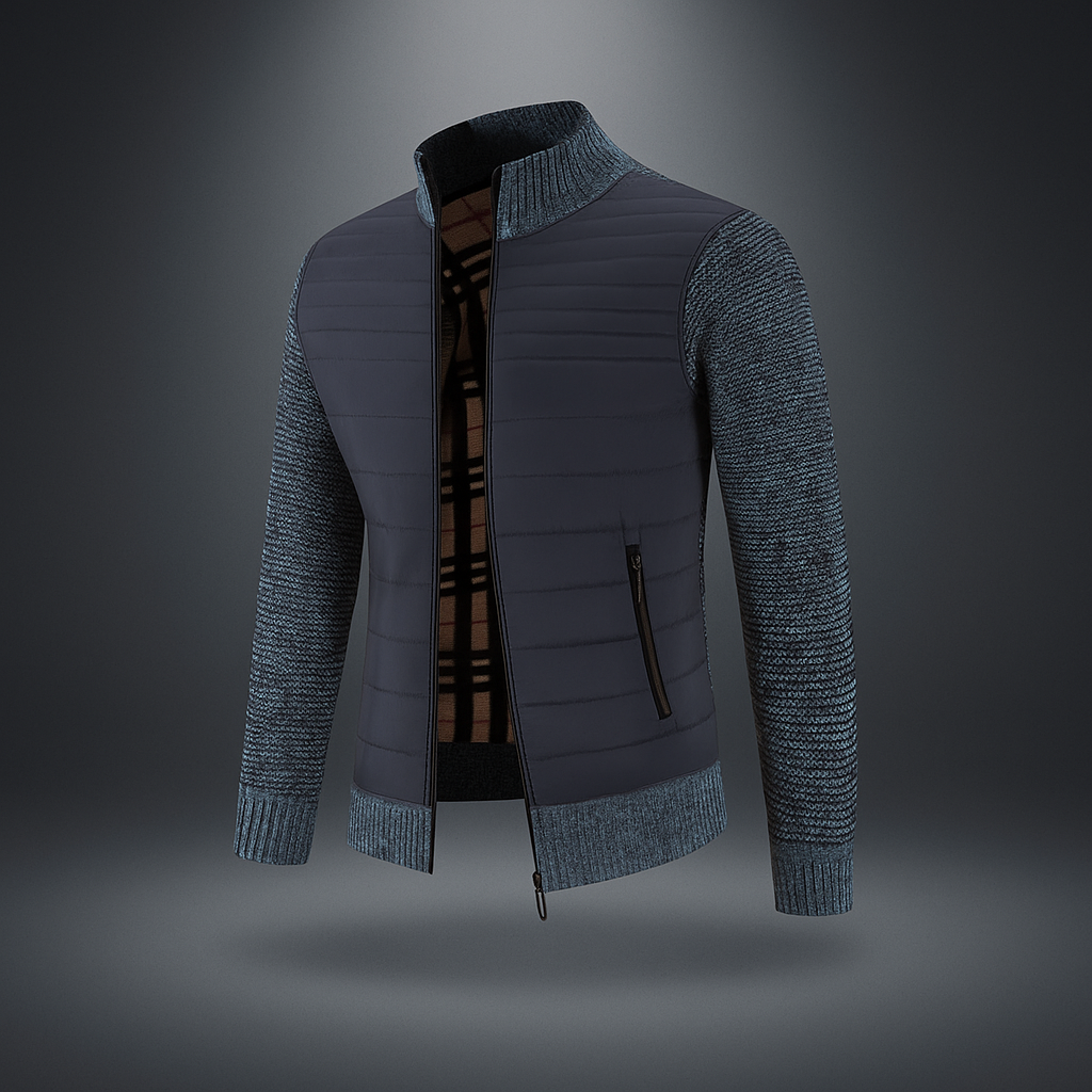 Manteau classique homme - col montant - style intemporel élégant