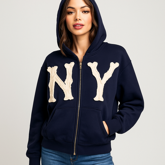 Cardigan de tous les jours - Coton - Fermeture éclair - Confort & Style
