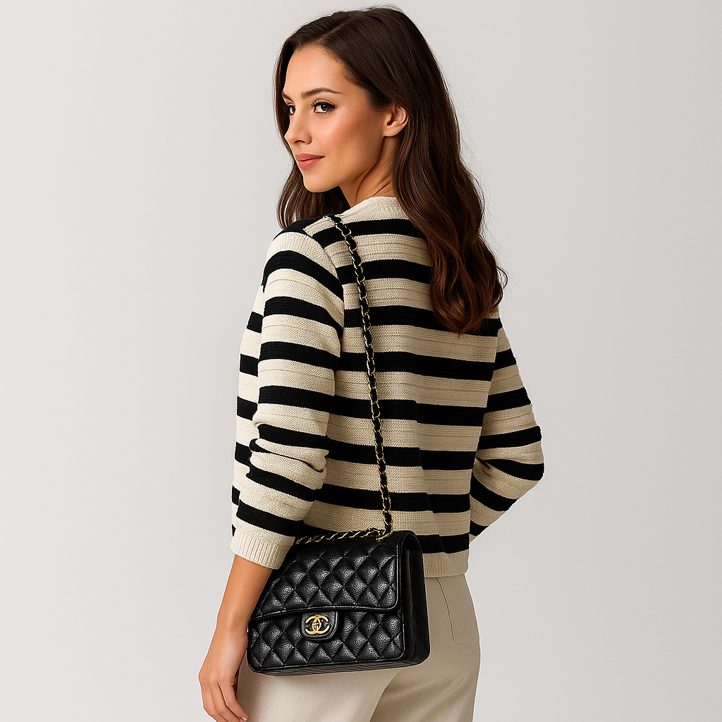 Cardigan Rayé Élégant - Confort Stylé - Polyvalence Assurée