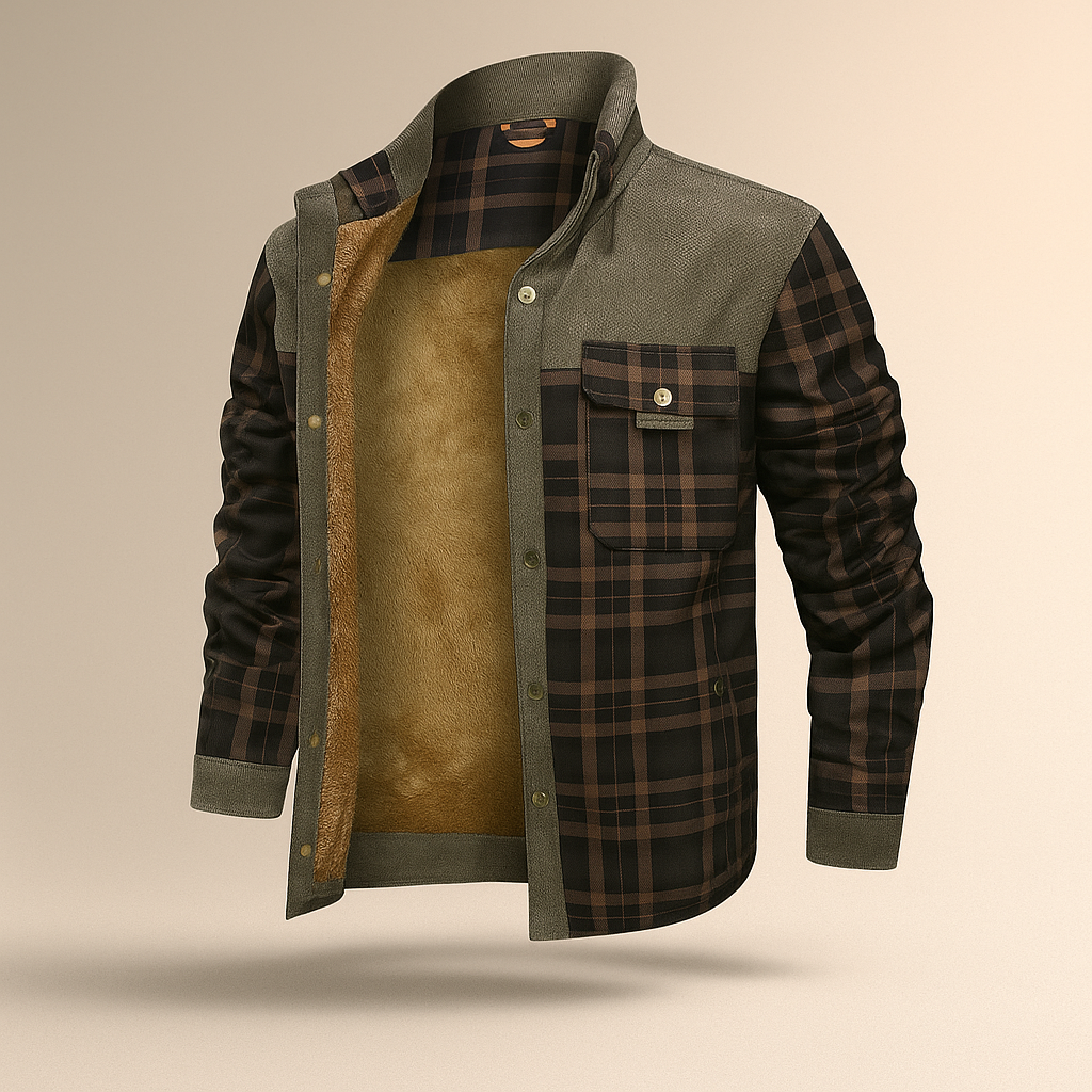 Veste en Flanelle Doublée - Chaude - Confortable - Élégante