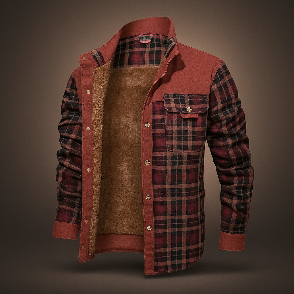 Veste en Flanelle Doublée - Chaude - Confortable - Élégante