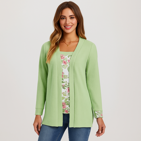 Cardigan Tricoté Femme - Doux - Confortable - Chaud - Stylé