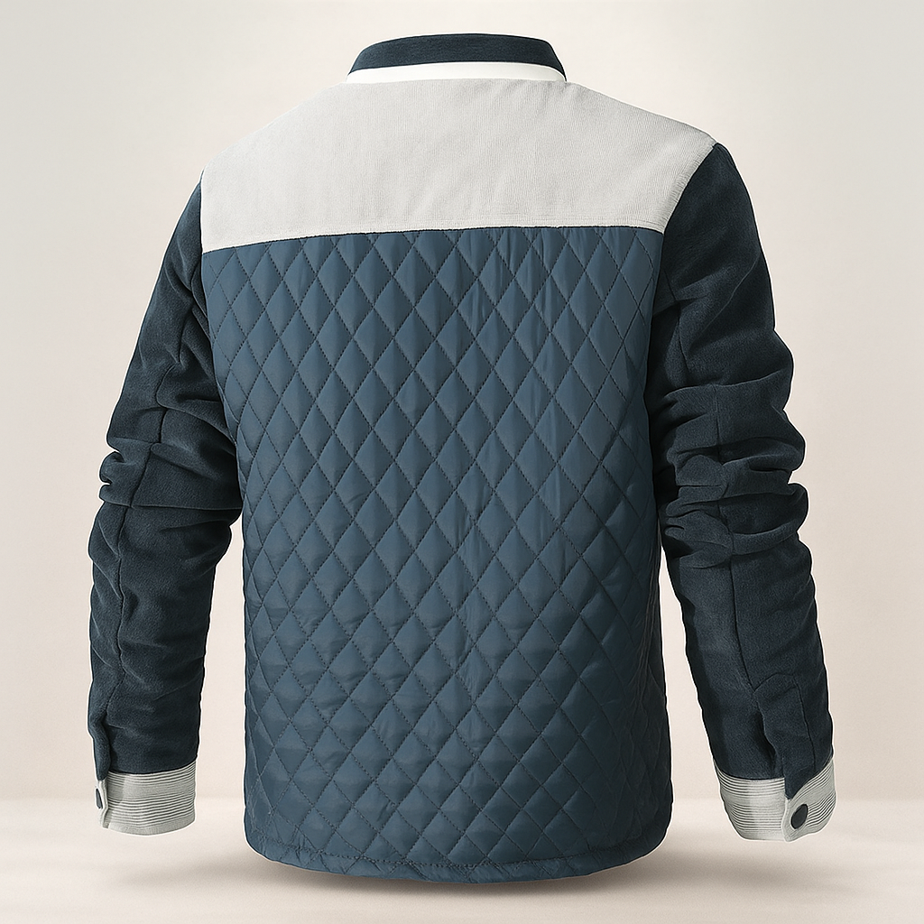 Veste confortable hommes - col montant - chaude et élégante