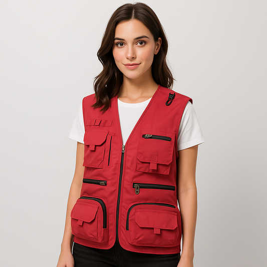 Gilet d'été Multi Poches - Fonctionnel - Léger - Élégant