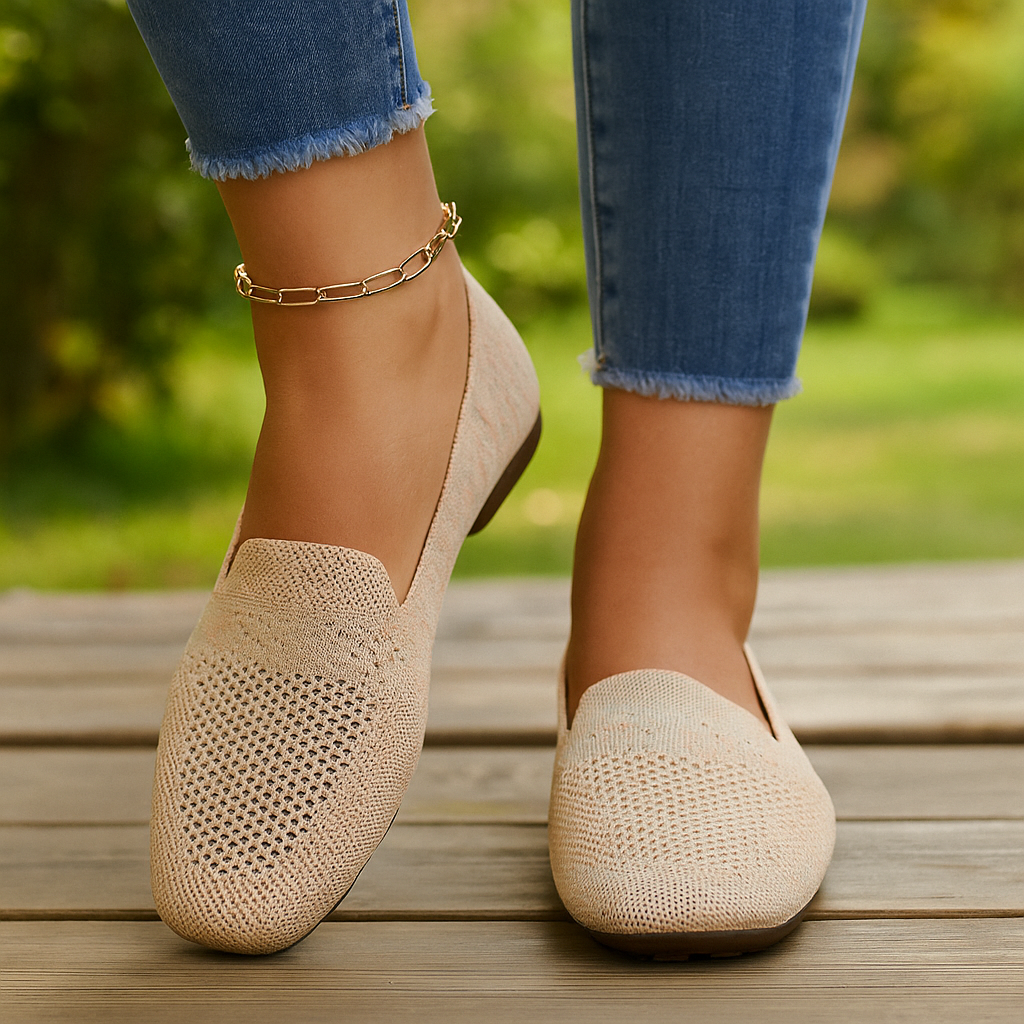 Chaussures plates confortables - Antidérapantes - Soutien voûte