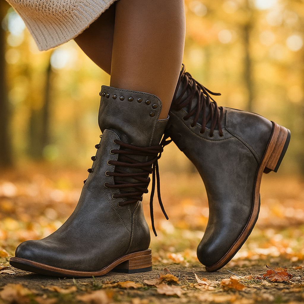 Bottes Chunky Femme - Cuir de Haute Qualité - Profil Robuste
