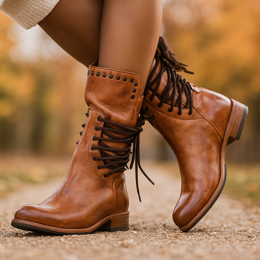Bottes Chunky Femme - Cuir de Haute Qualité - Profil Robuste