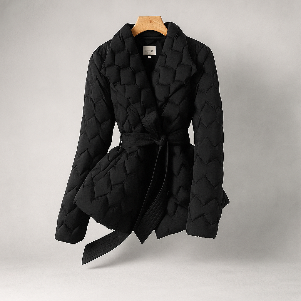 Veste d'hiver élégante pour femmes - avec ceinture - chaude et stylée
