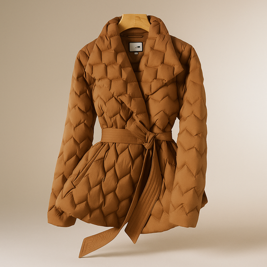 Veste d'hiver élégante pour femmes - avec ceinture - chaude et stylée