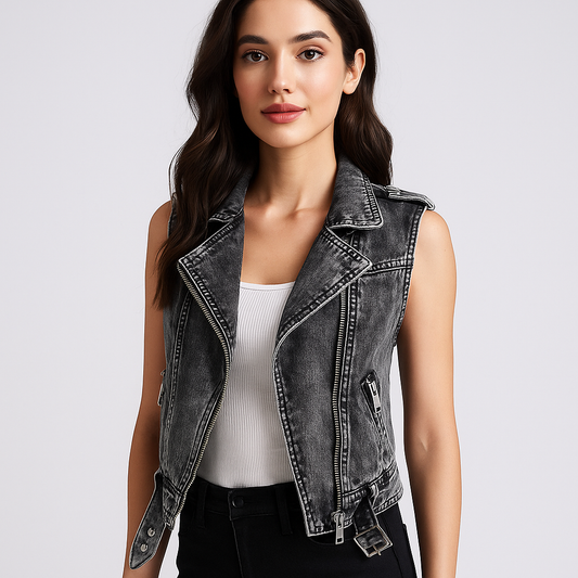 Veste en Denim Dame - Confort Élégant - Qualité Intemporelle