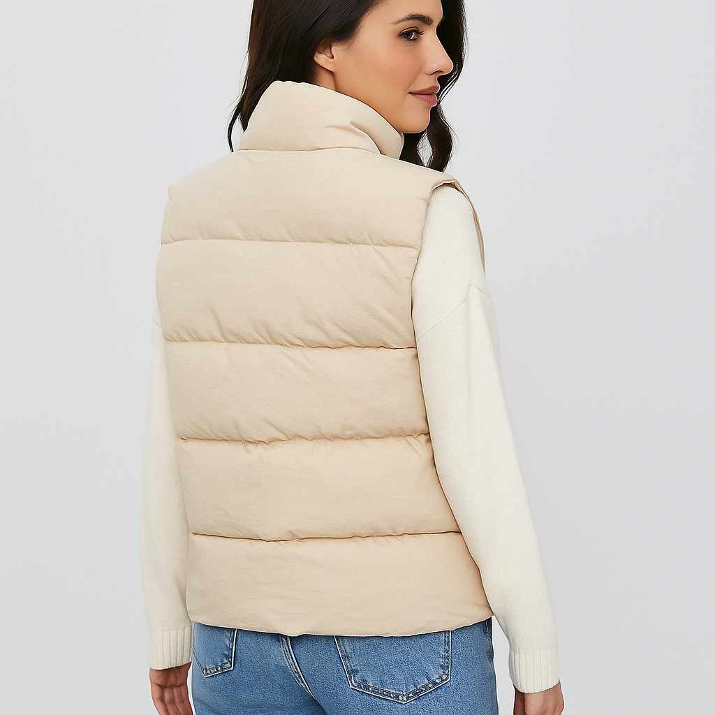 Dame Vest - Luxe Matelassé Confort - Élégant Créé
