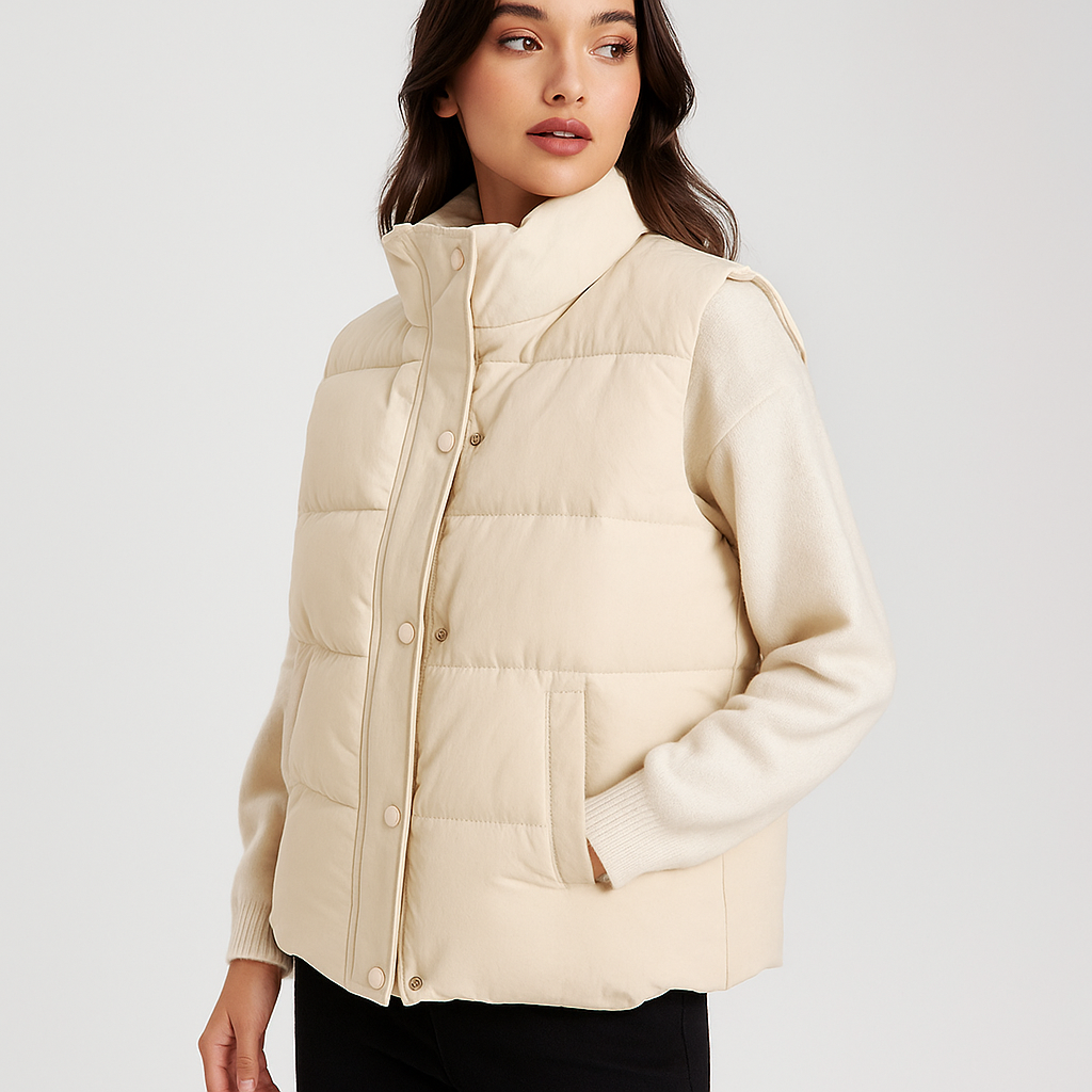 Dame Vest - Luxe Matelassé Confort - Élégant Créé
