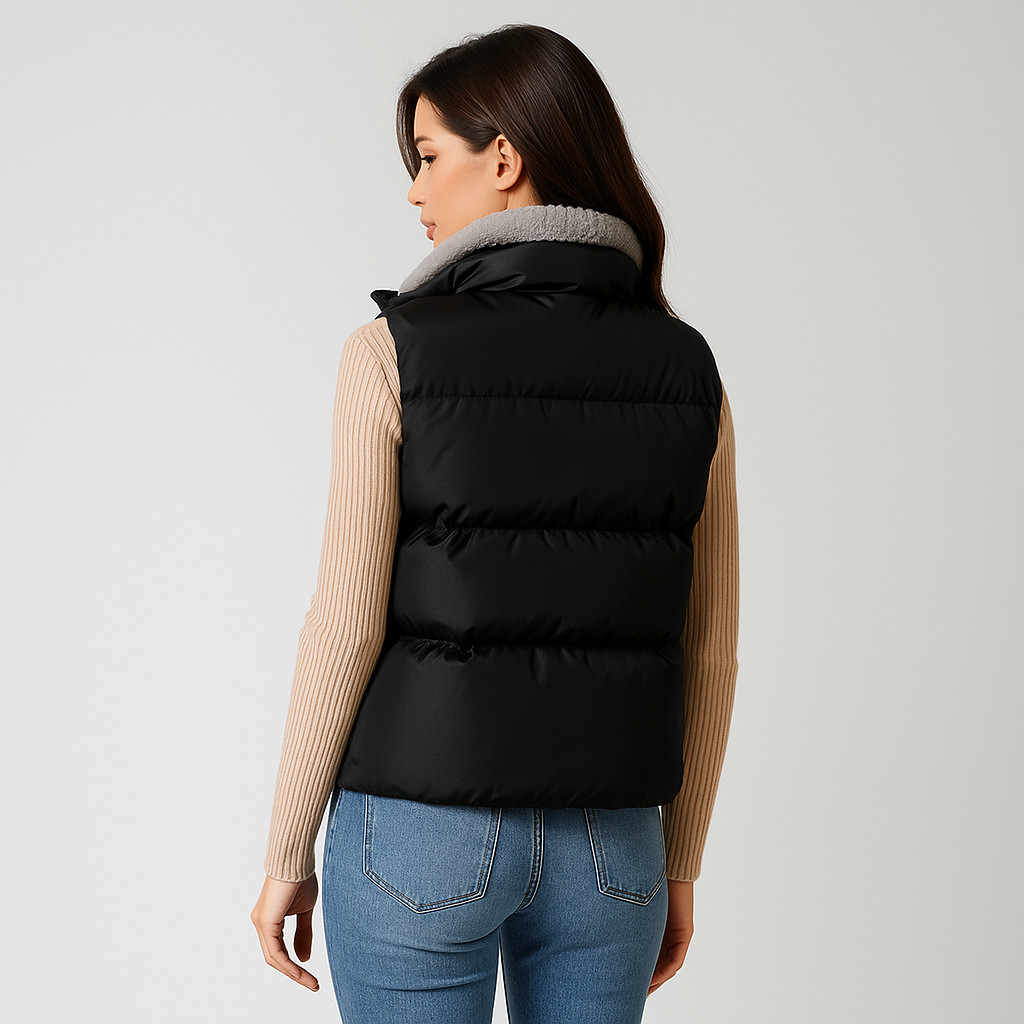 Dame Vest - Luxe Matelassé Confort - Élégant Créé