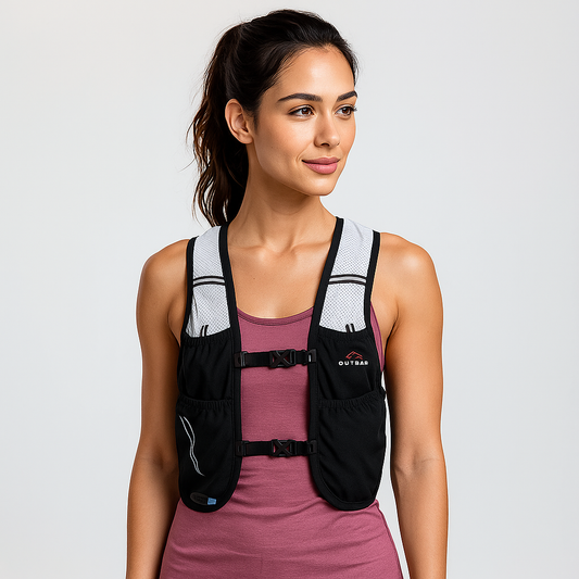 Gilet de course - 2 bouteilles souples de 450 ml - Idéal pour le trail