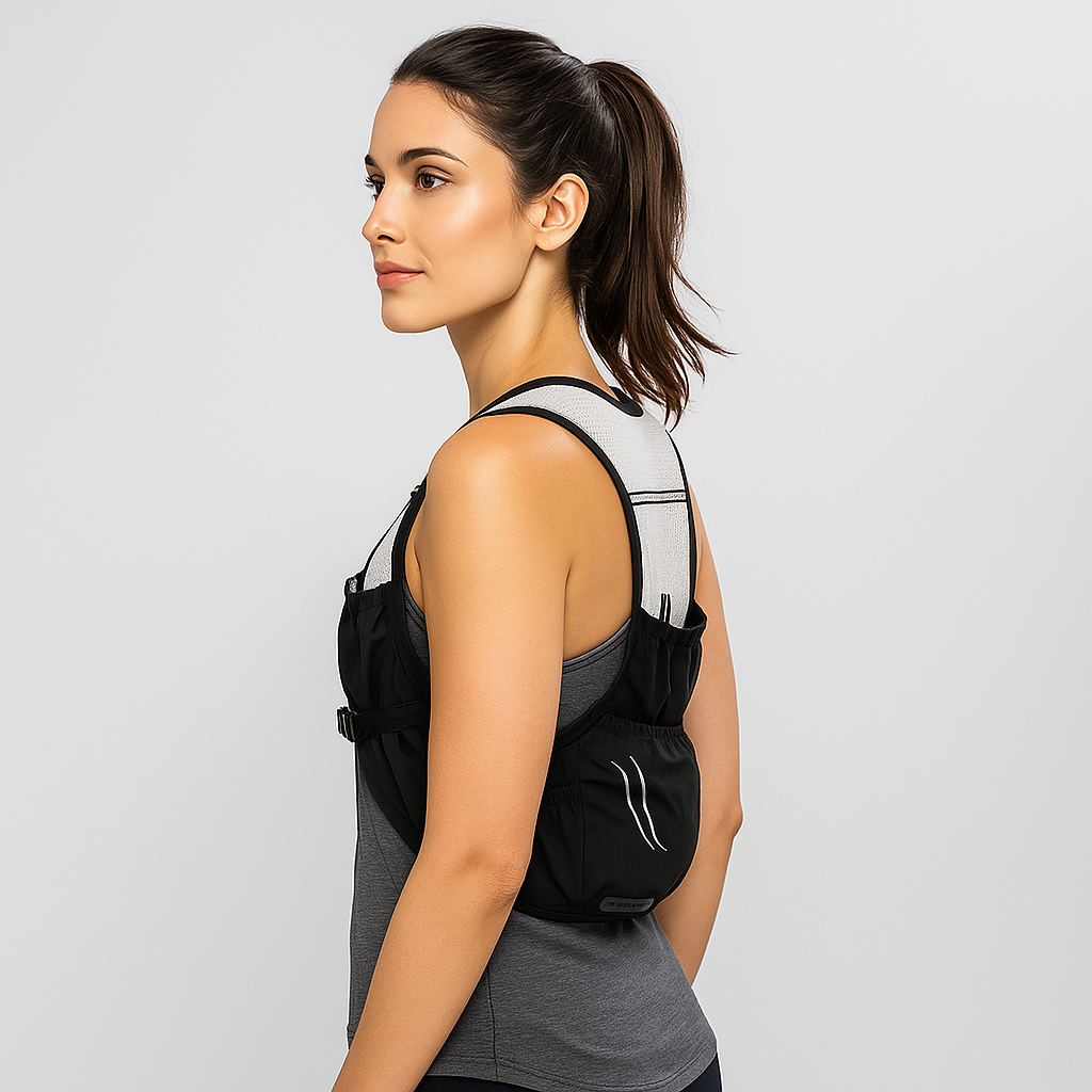 Gilet de course - 2 bouteilles souples de 450 ml - Idéal pour le trail