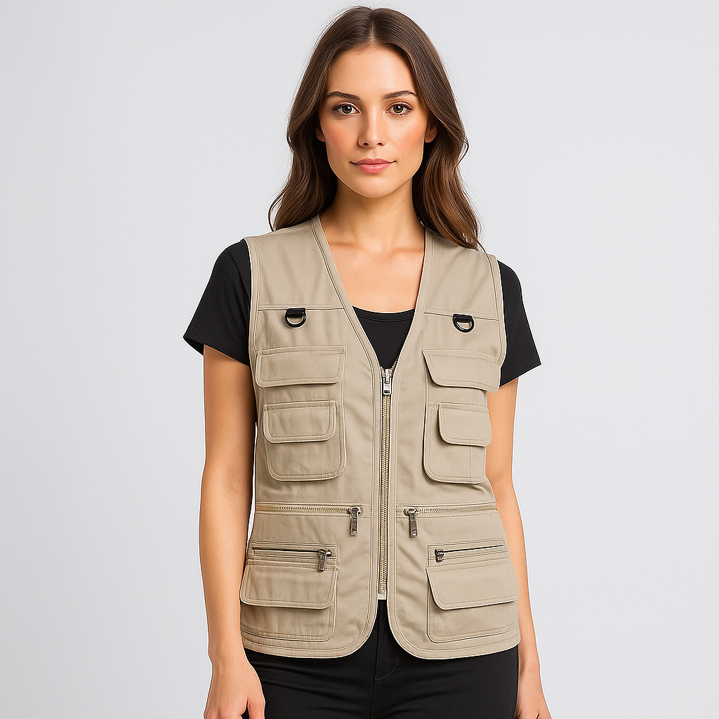 Gilet de Cargo Extérieur - Plusieurs Poches - Robuste & Pratique