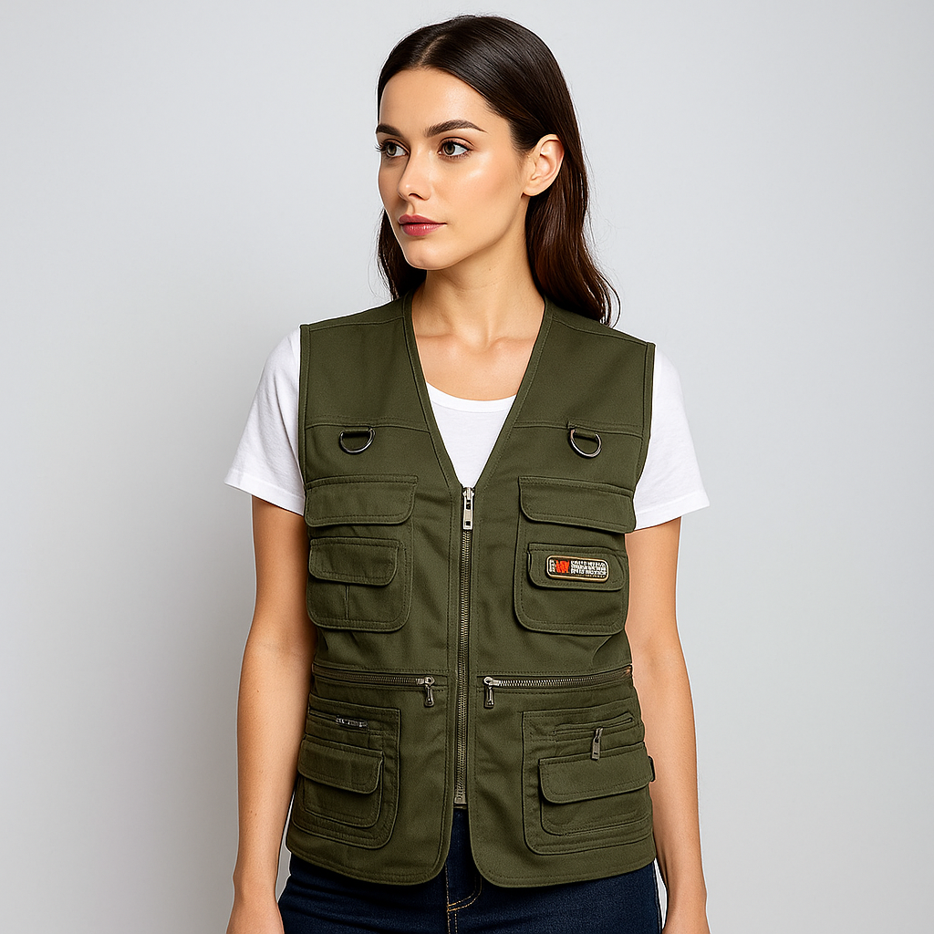 Gilet de Cargo Extérieur - Plusieurs Poches - Robuste & Pratique