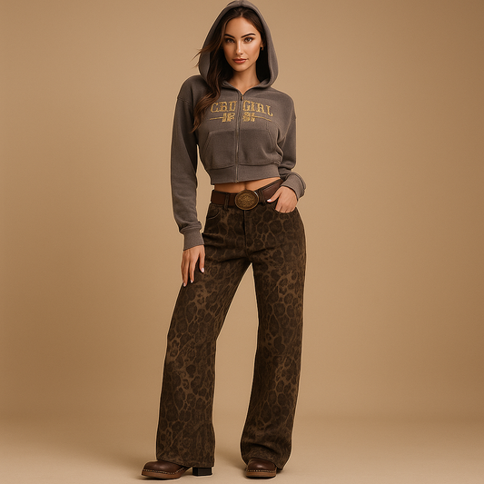 Jeans Léopard pour Femmes - Élégants - Confortables - Intemporels