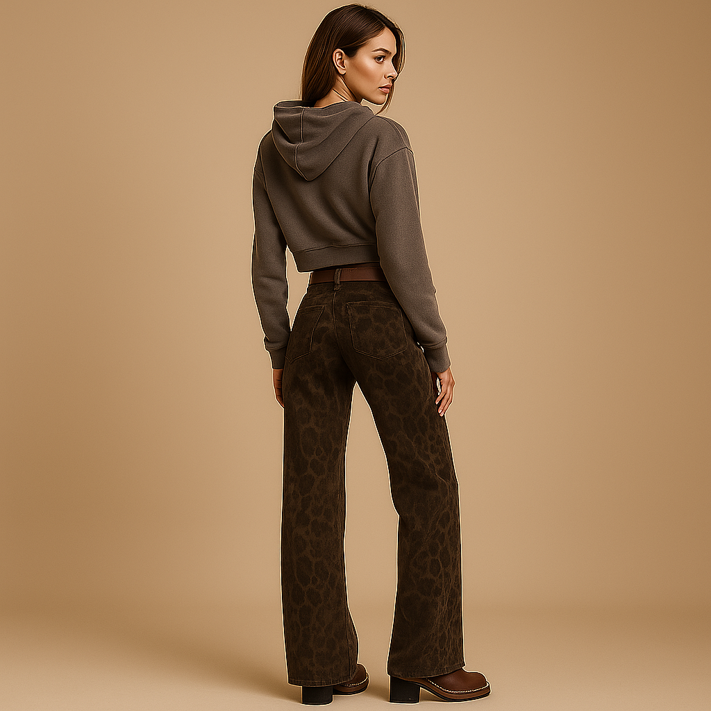 Jeans Léopard pour Femmes - Élégants - Confortables - Intemporels