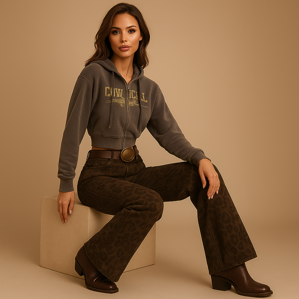 Jeans Léopard pour Femmes - Élégants - Confortables - Intemporels