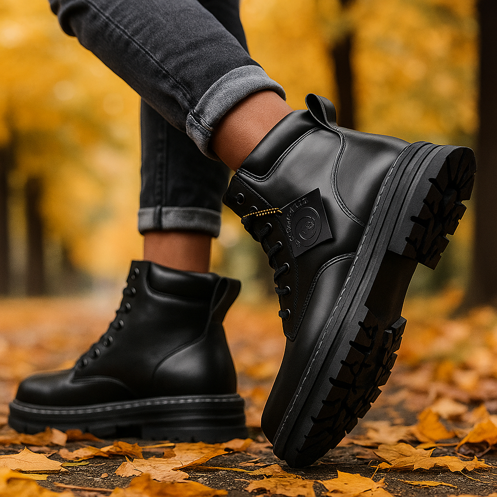 Paul - Bottes à lacets en cuir homme