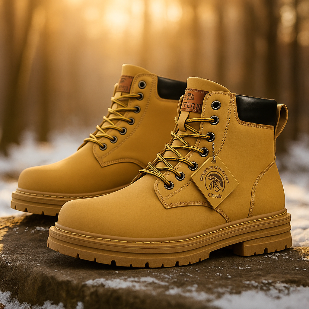 Paul - Bottes à lacets en cuir homme