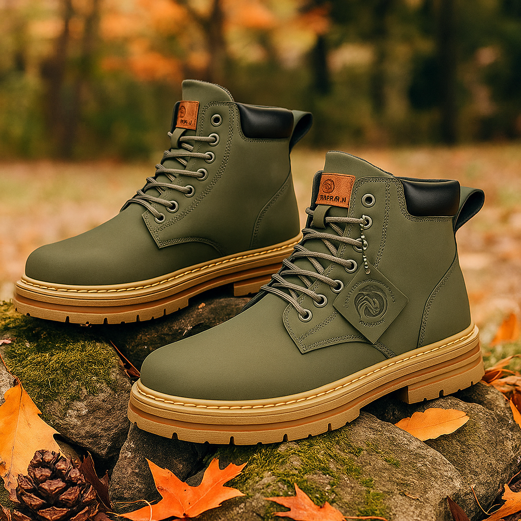 Paul - Bottes à lacets en cuir homme