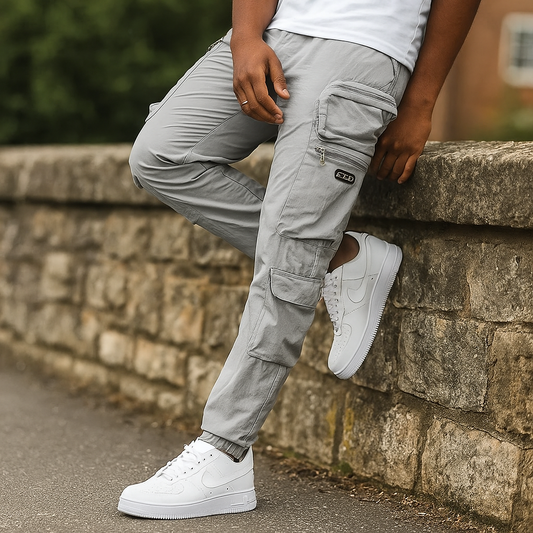 Pantalons Cargo pour Homme - Coupe Tapered - Utility à Multi-Poches - Casual Quotidien