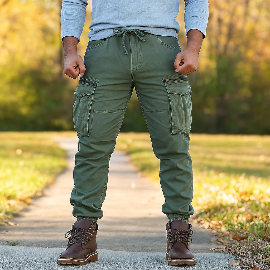 Pantalons Cargo Homme - Taille Élastique - Confort & Fonction