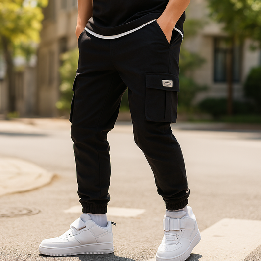 Pantalons Cargo pour Homme - Taille Élastique - Plusieurs Poches Pratiques