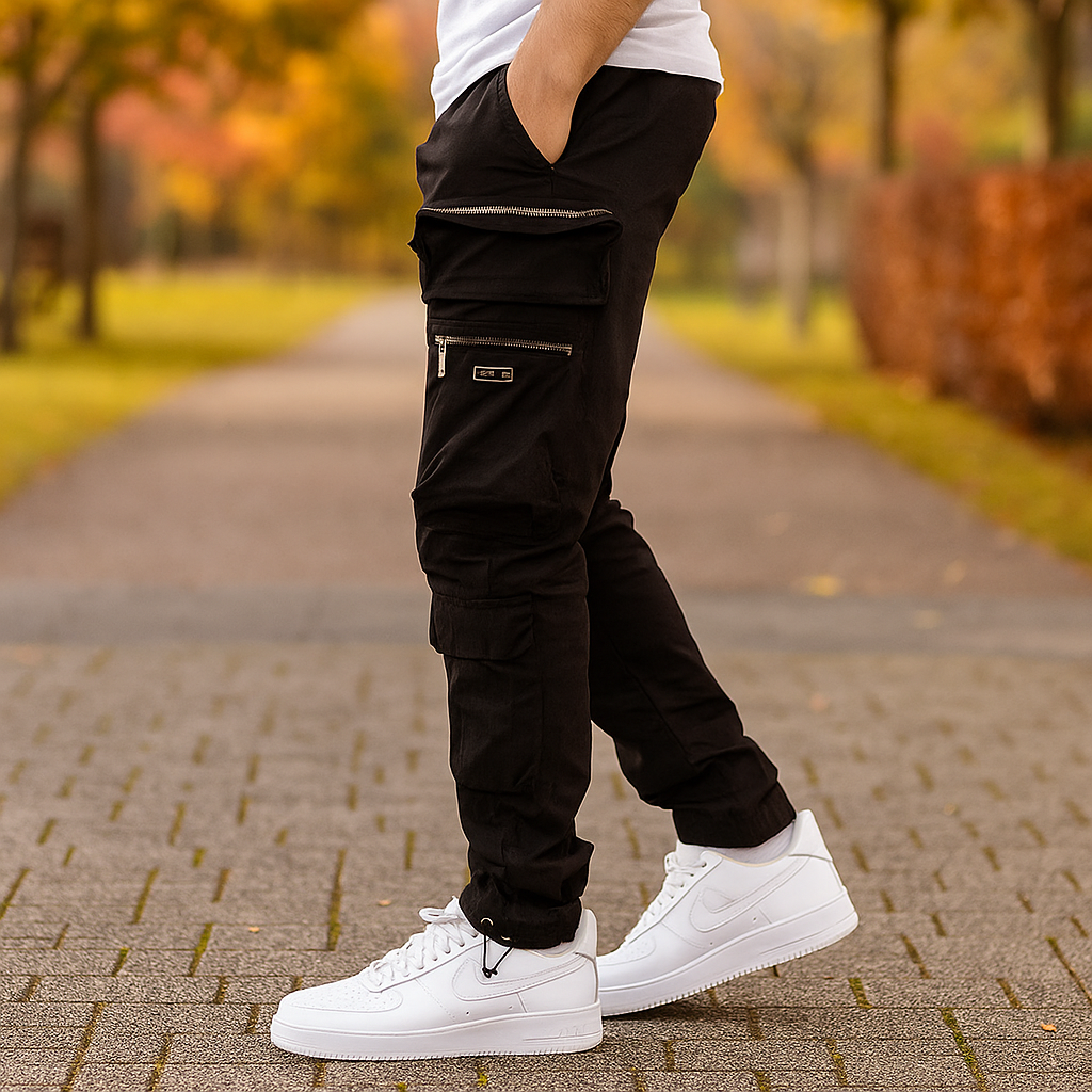 Pantalons Cargo pour Homme - Coupe Classique - Multi-Poches - Confortable pour un Usage Quotidien