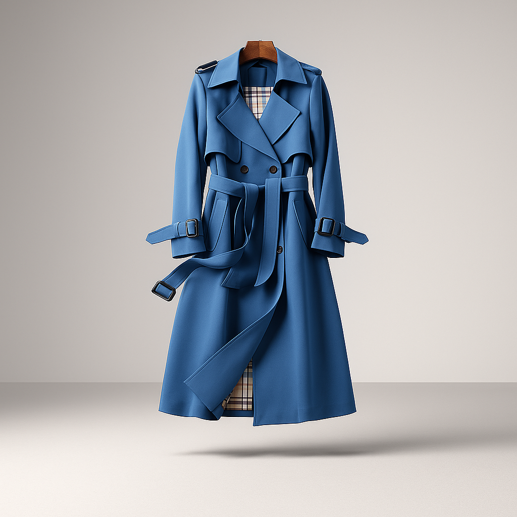 Manteau Trench à Double Boutonnage - Style Classique - Vêtement d'Extérieur Intemporel