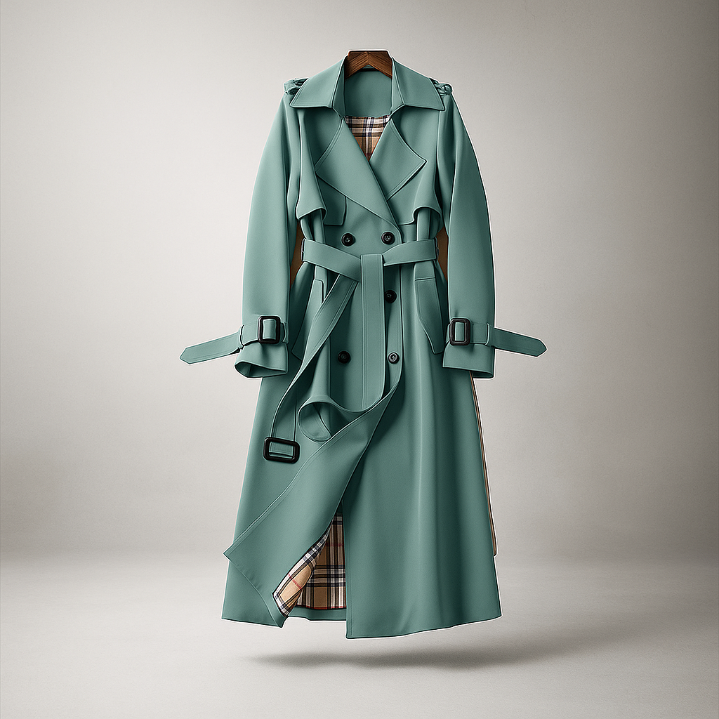Manteau Trench à Double Boutonnage - Style Classique - Vêtement d'Extérieur Intemporel