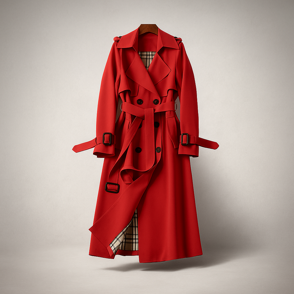 Manteau Trench à Double Boutonnage - Style Classique - Vêtement d'Extérieur Intemporel