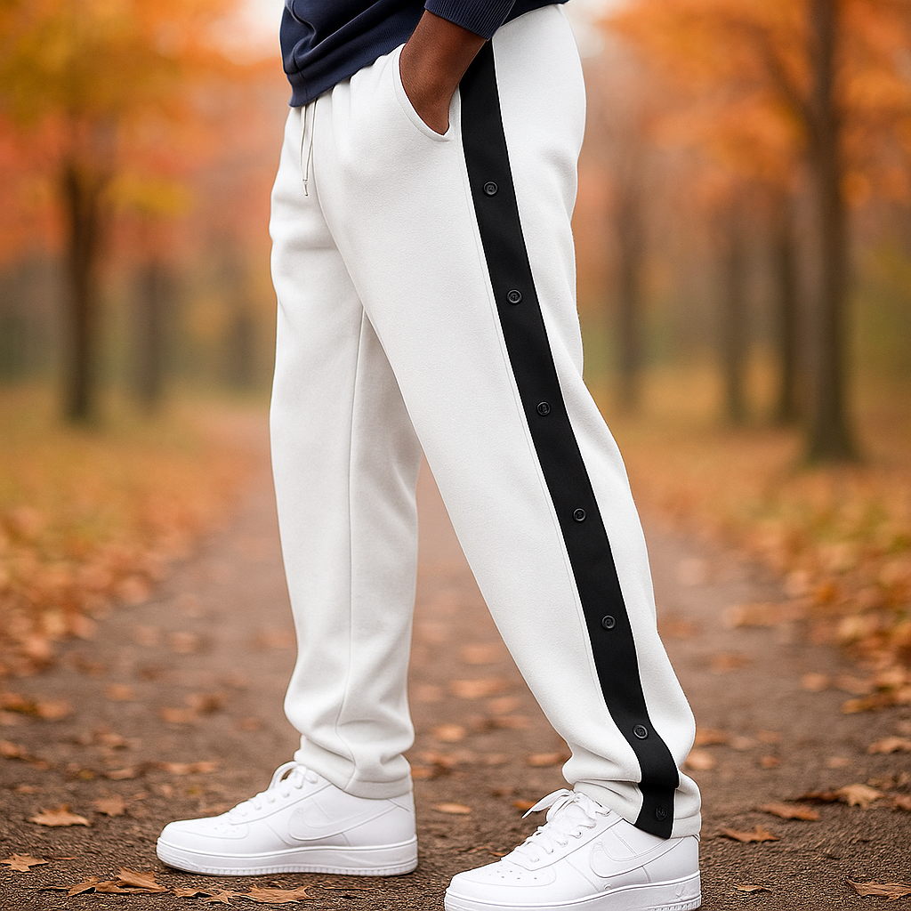 Pantalons de Jogging Sportifs Herrer - Poches Latérales avec Boutons-Pression - Stilla