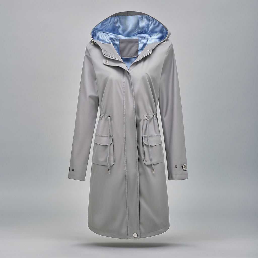 Manteau Trench Imperméable - Au-dessus des Genoux - Protection Élégante