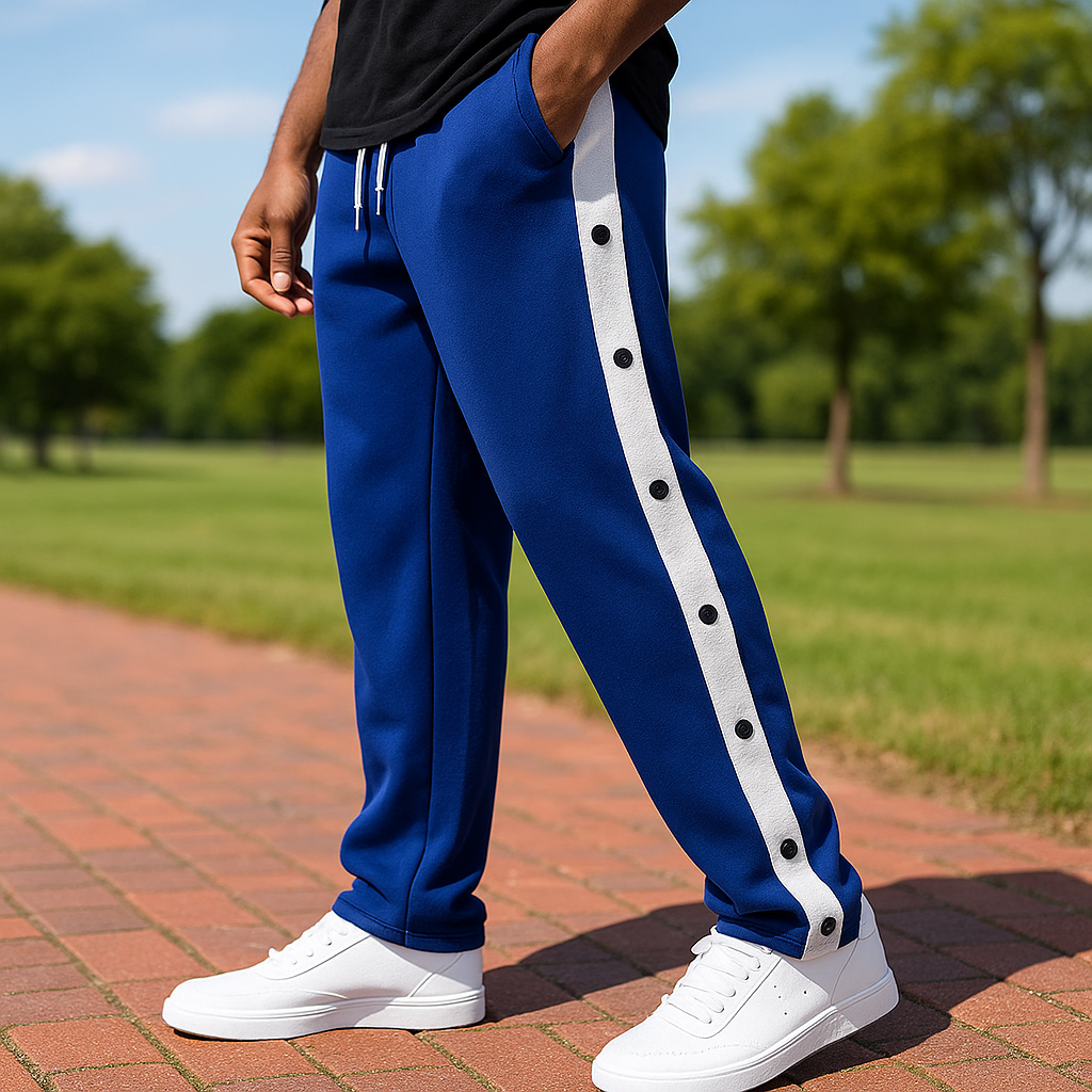 Pantalons de Jogging Sportifs Herrer - Poches Latérales avec Boutons-Pression - Stilla