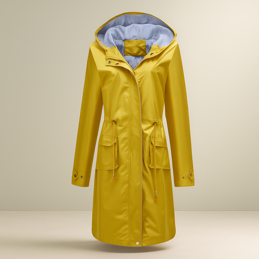 Manteau Trench Imperméable - Au-dessus des Genoux - Protection Élégante