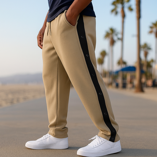 Pantalons de Jogging Sportifs Herrer - Poches Latérales avec Boutons-Pression - Stilla