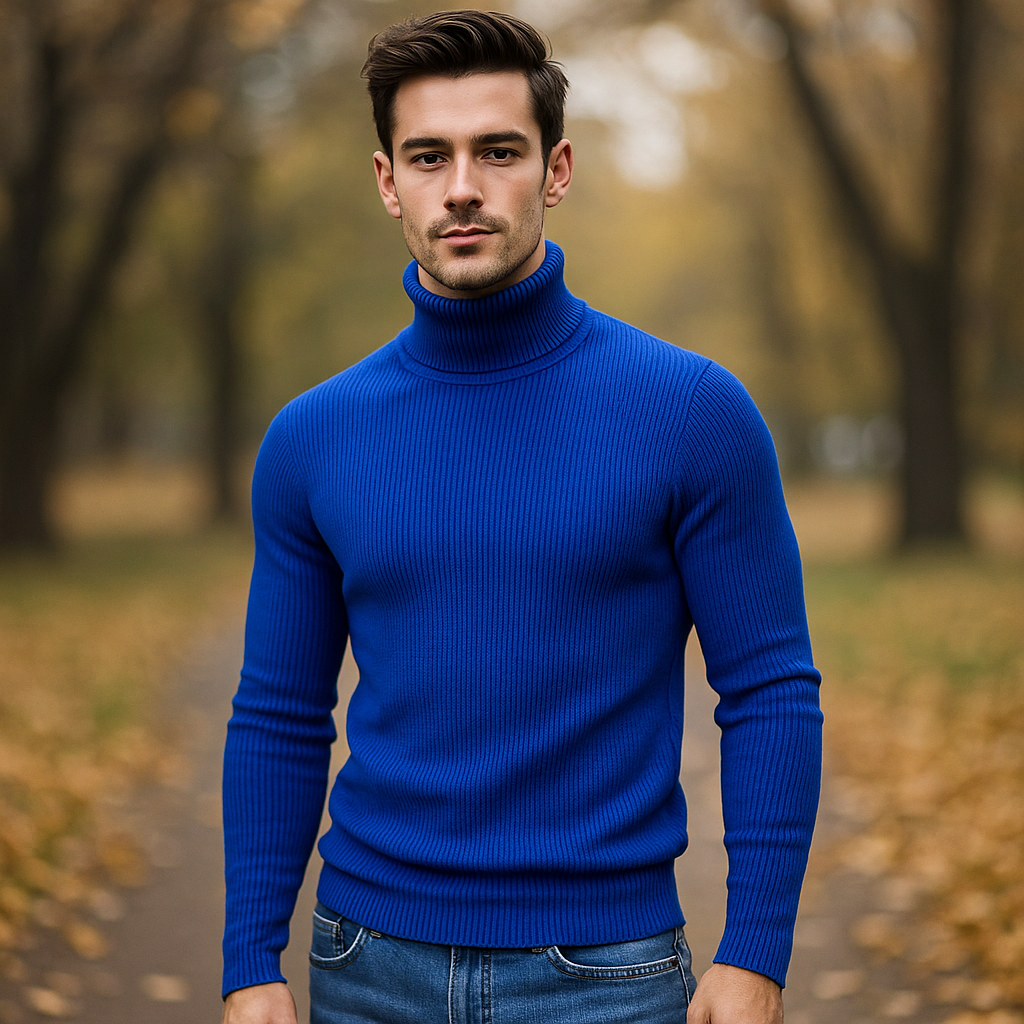 Alfard Polo - Pull en Laine Italien Élégant pour Hommes - Confort & Élégance