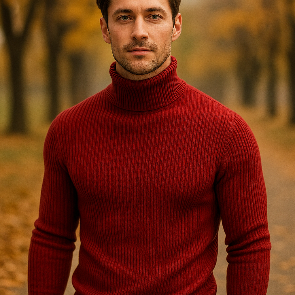 Alfard Polo - Pull en Laine Italien Élégant pour Hommes - Confort & Élégance