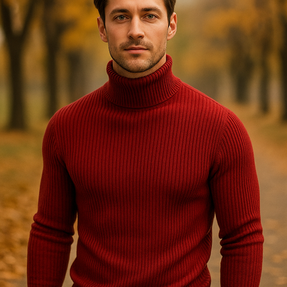 Pull laine col roulé homme – Alfard