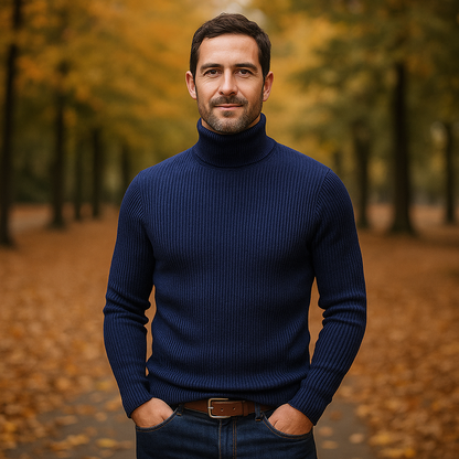 Pull laine col roulé homme – Alfard