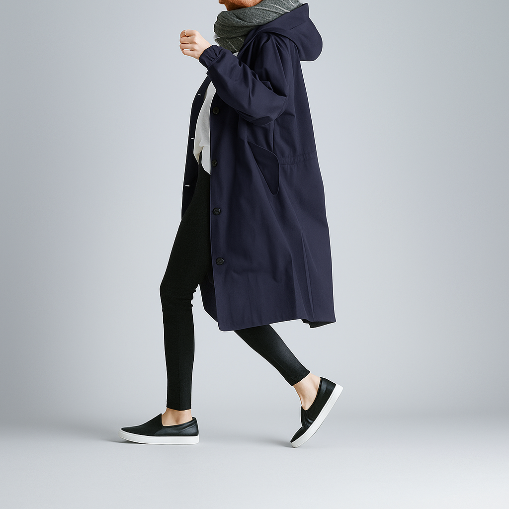 Trench-coat Simona Résistant à l'Eau - Élégant - Fonctionnel - Confortable