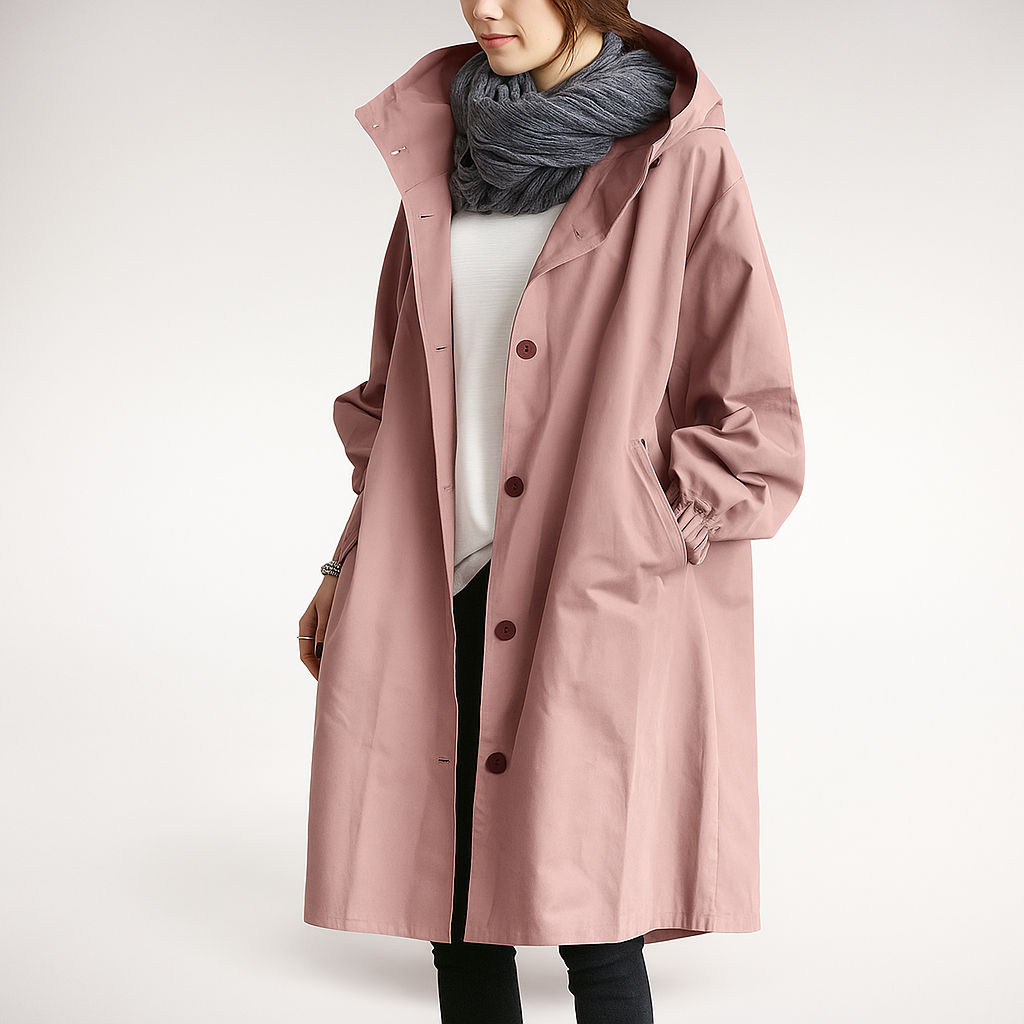 Trench-coat Simona Résistant à l'Eau - Élégant - Fonctionnel - Confortable