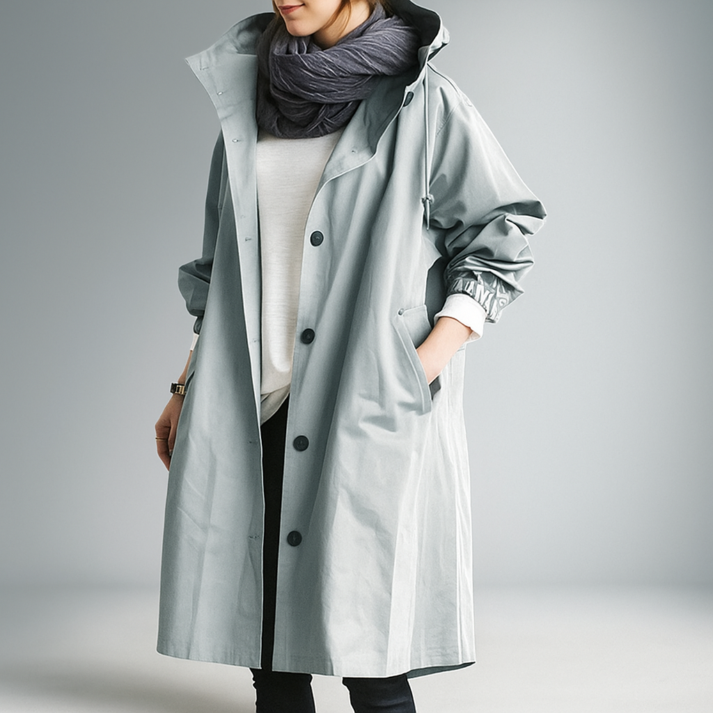 Trench-coat Simona Résistant à l'Eau - Élégant - Fonctionnel - Confortable
